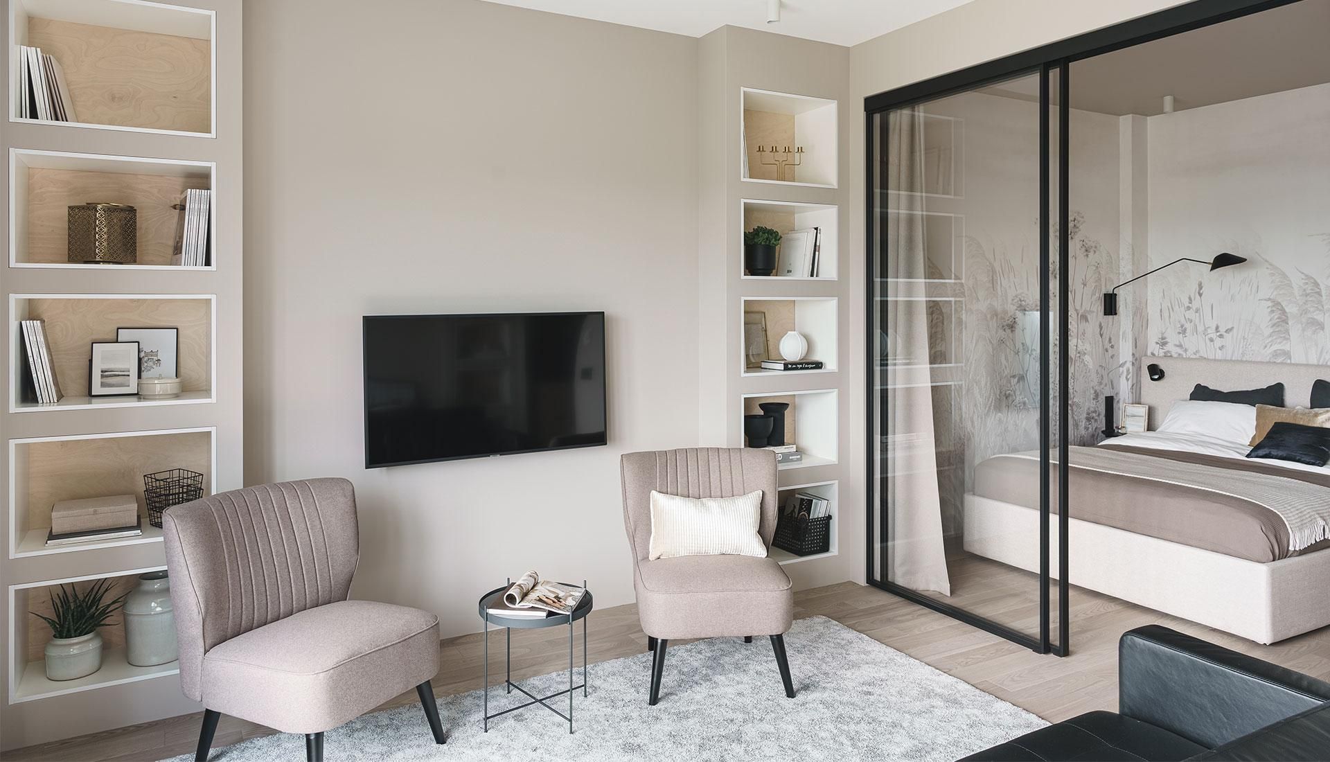 Спальня в квартирі-студії: як оформити та що врахувати під час ремонту Спальня в квартирі-студії: як оформити та що врахувати під час ремонту