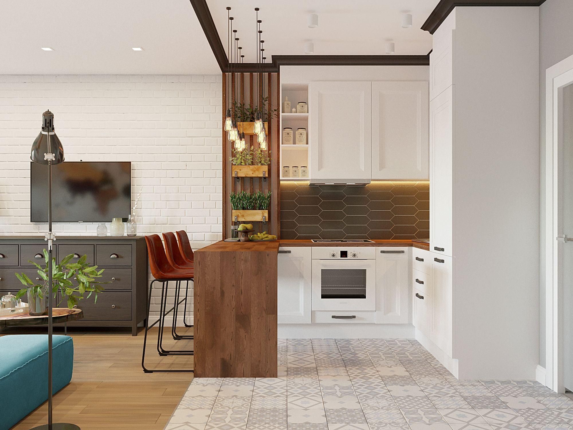 Барная стойка на кухне в квартире: нужна или нет - особенности и фото