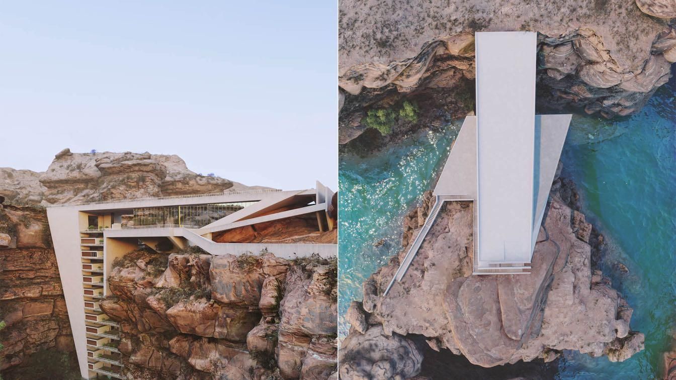 Життя у скелі: у Канаді звели житлову споруду в приголомшливому місті - Нерухомість Життя у скелі: у Канаді звели житлову споруду в приголомшливому місті - Нерухомість