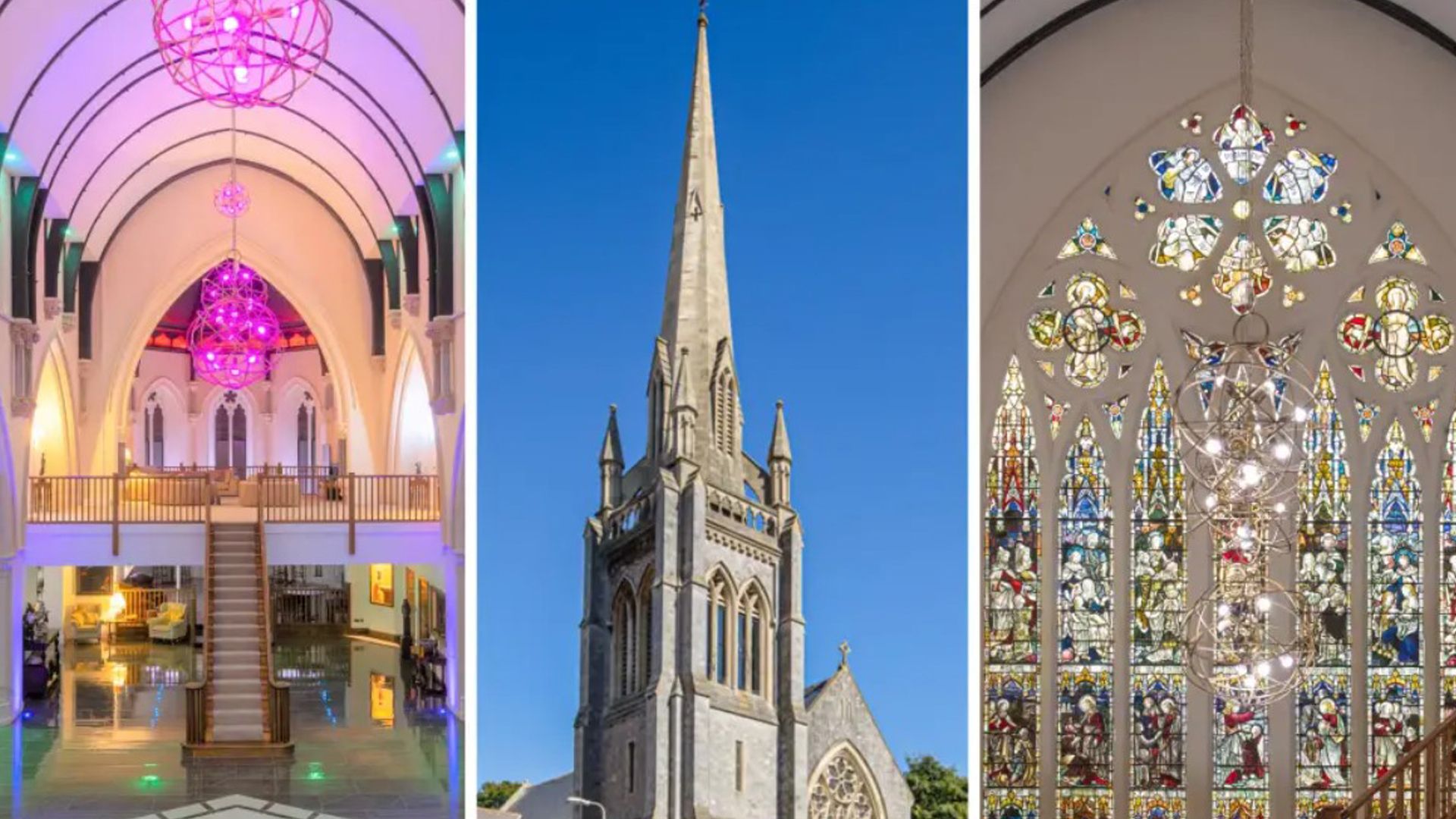 Пара превратила заброшенную церковь в современное имение Пара превратила заброшенную церковь в современное имение