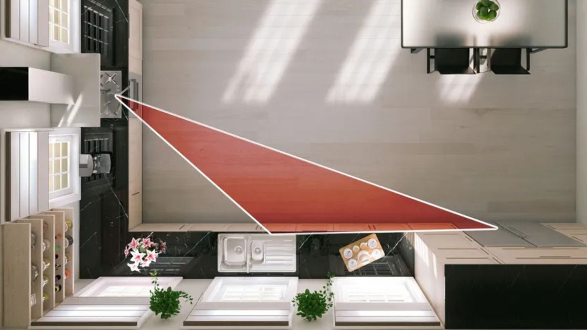 Кухонный рабочий треугольник - Недвижимость Кухонный рабочий треугольник - Недвижимость