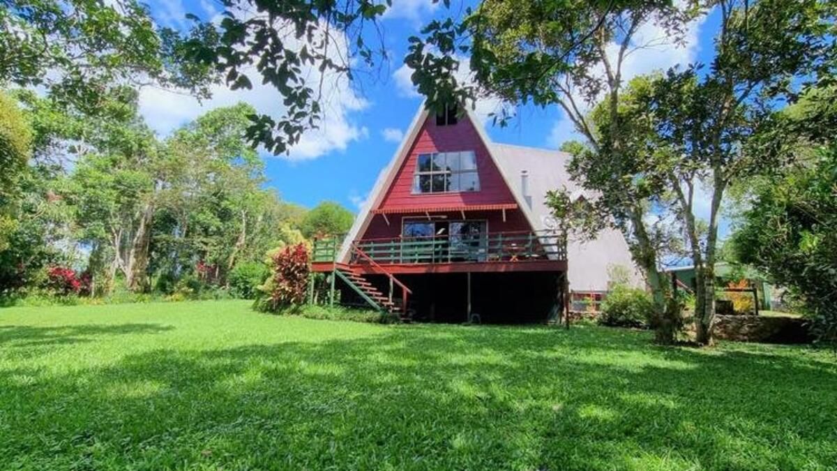Дом в форме треугольника – загляните в интересный домик из дерева – Недвижимость