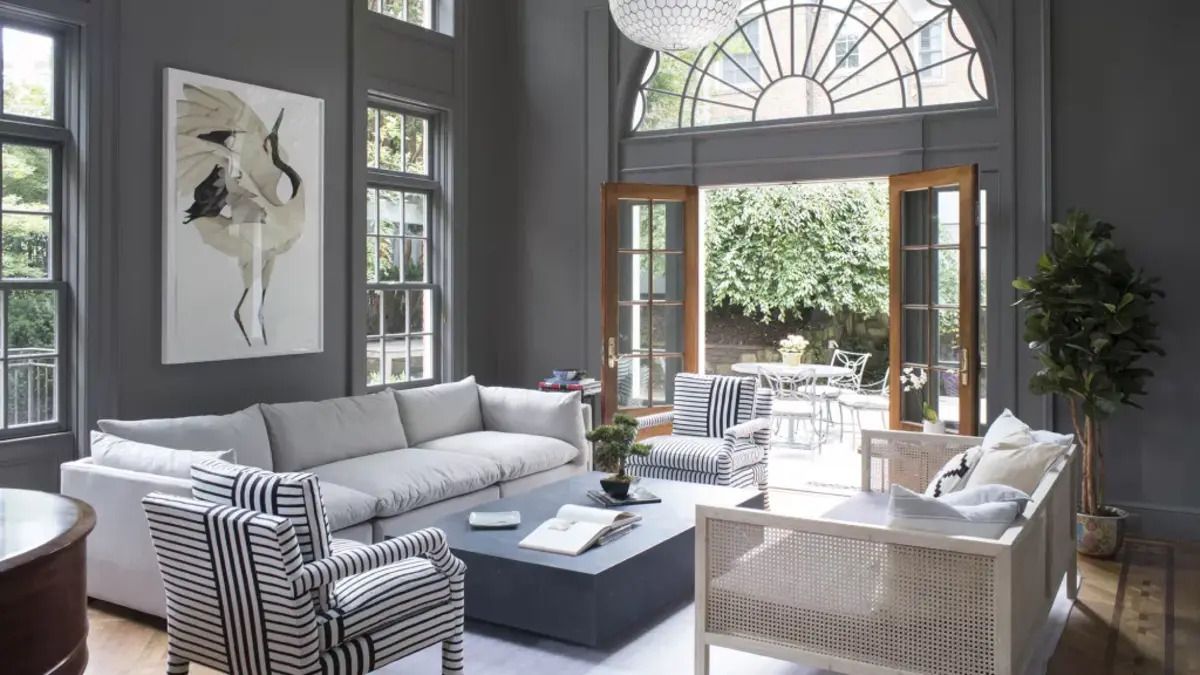 Идеи гостиной в сером и белом цветах - пять понравившихся вам дизайнов - Недвижимость