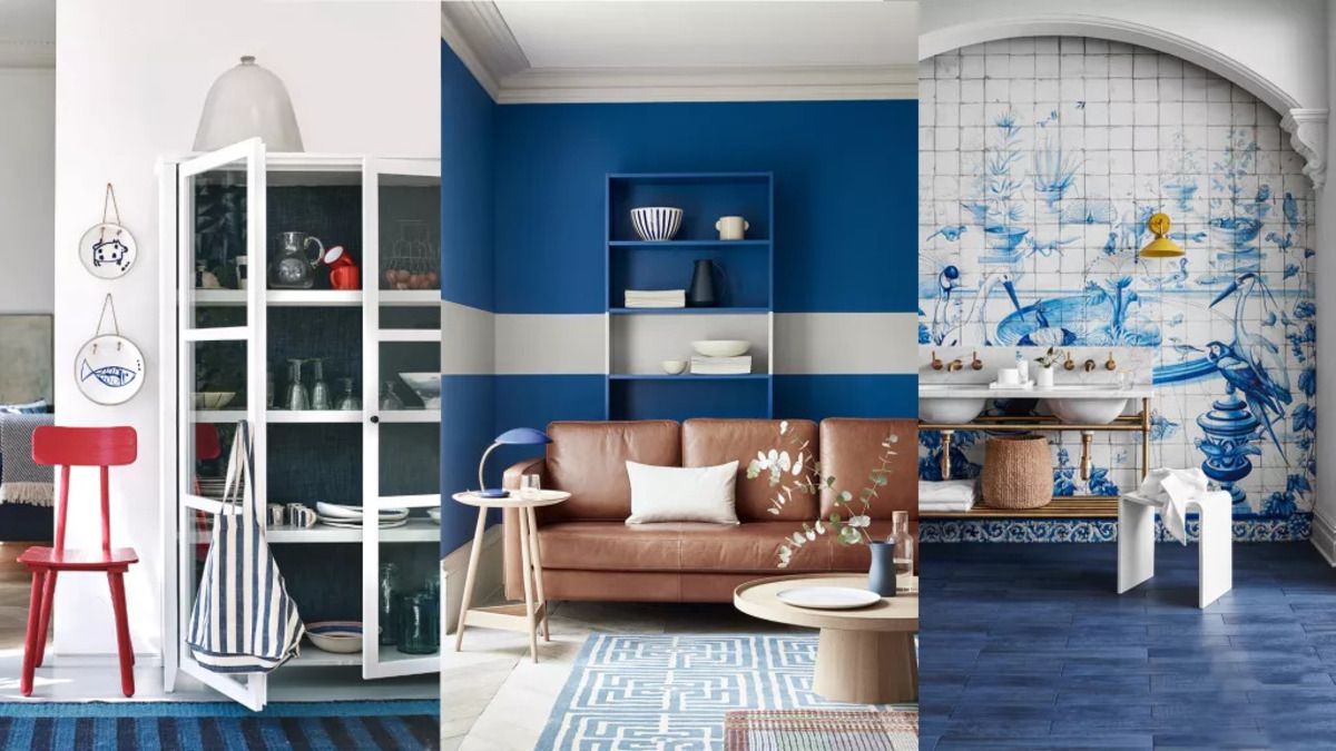 Сочетание белого и синего - как использовать в дизайне интерьера - Недвижимость
