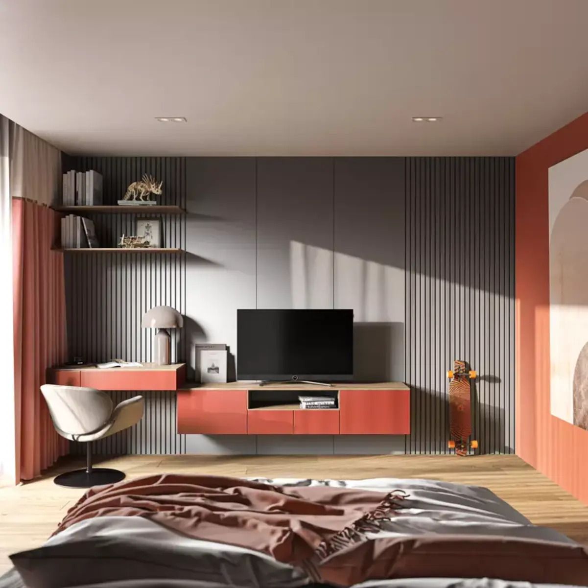 Телевизор в спальне - в каких местах его лучше ставить - Недвижимость