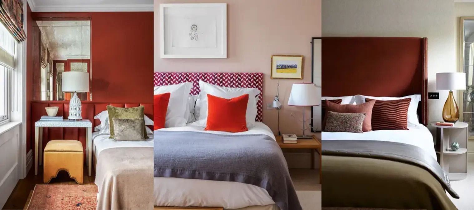 Сміливий дизайн спальні - як оформити кімнату в червоному кольорі - Нерухомість
