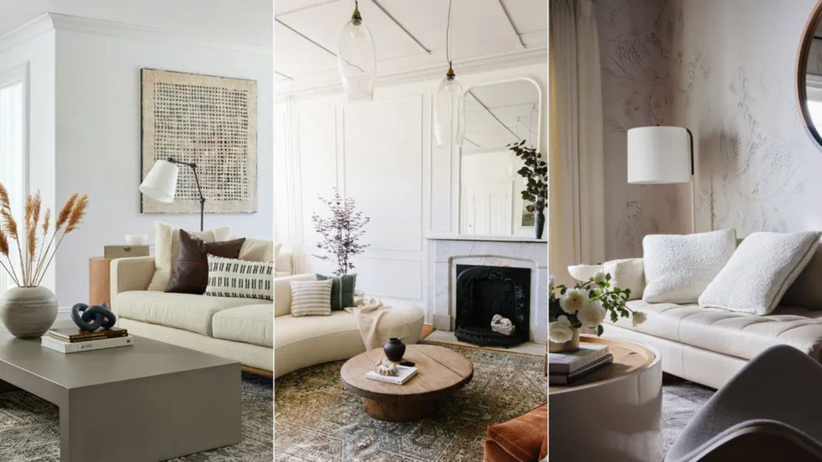 Вітальня з білим диваном - у які кольори можнв пофарбувати стіни - Нерухомість