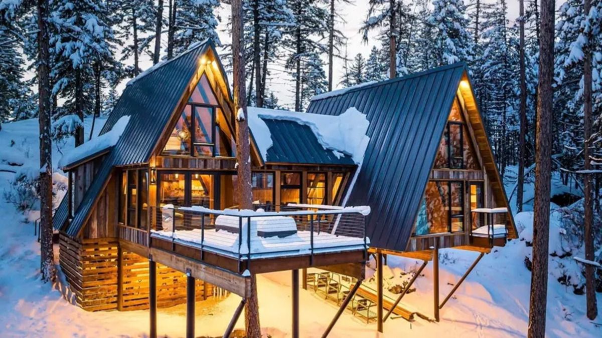 Треугольный домик в лесу - сколько стоит это невероятное и очень уютное жилье - Недвижимость