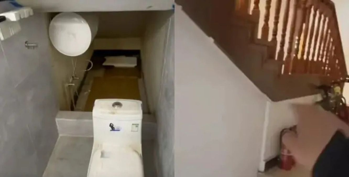 С унитазом в комнате - крошечную квартиру под лестницей сдали в аренду за день С унитазом в комнате - крошечную квартиру под лестницей сдали в аренду за день