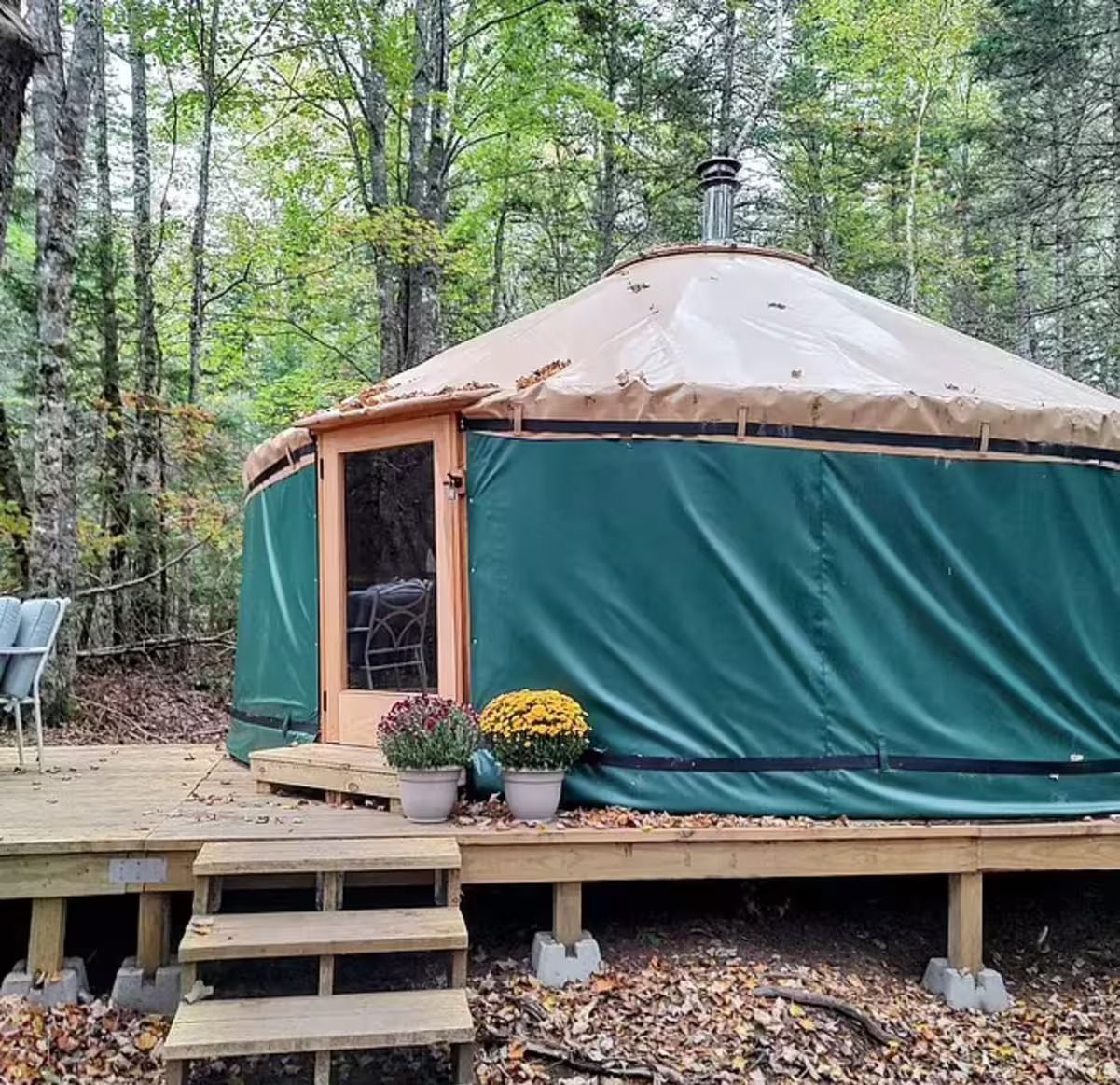 Затишна юрта в лісі - як брати збудували хатинку з екологічних матеріалів - Нерухомість