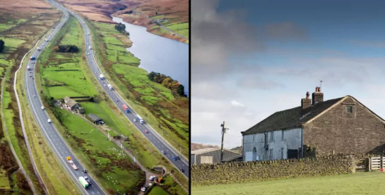 Дом посреди магистрали - почему британец остался жить между автодорогами - Недвижимость Дом посреди магистрали - почему британец остался жить между автодорогами - Недвижимость